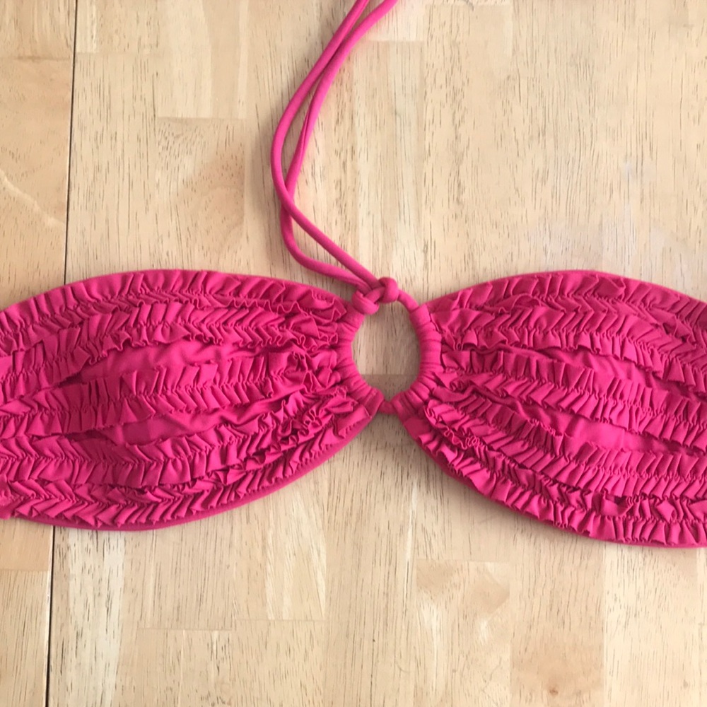 Hollister pink bikini top